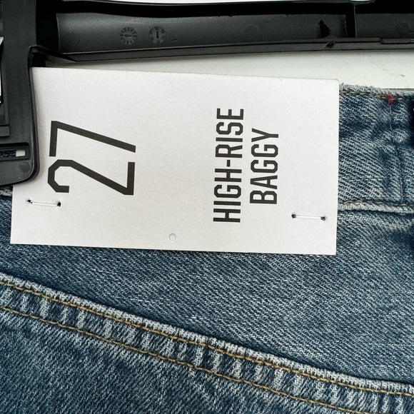 BDG Urban Outfitters Denim Rinse High Rise Baggy Jeans Size 27 NWOT - Picture 3 of 4